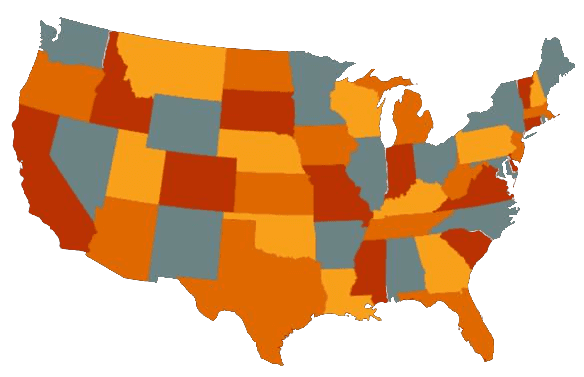 Nationwide service map